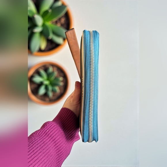 Kate Spade Staci Colorblock Large Continental Wallet Peacock (New) - Picture 7 of 10